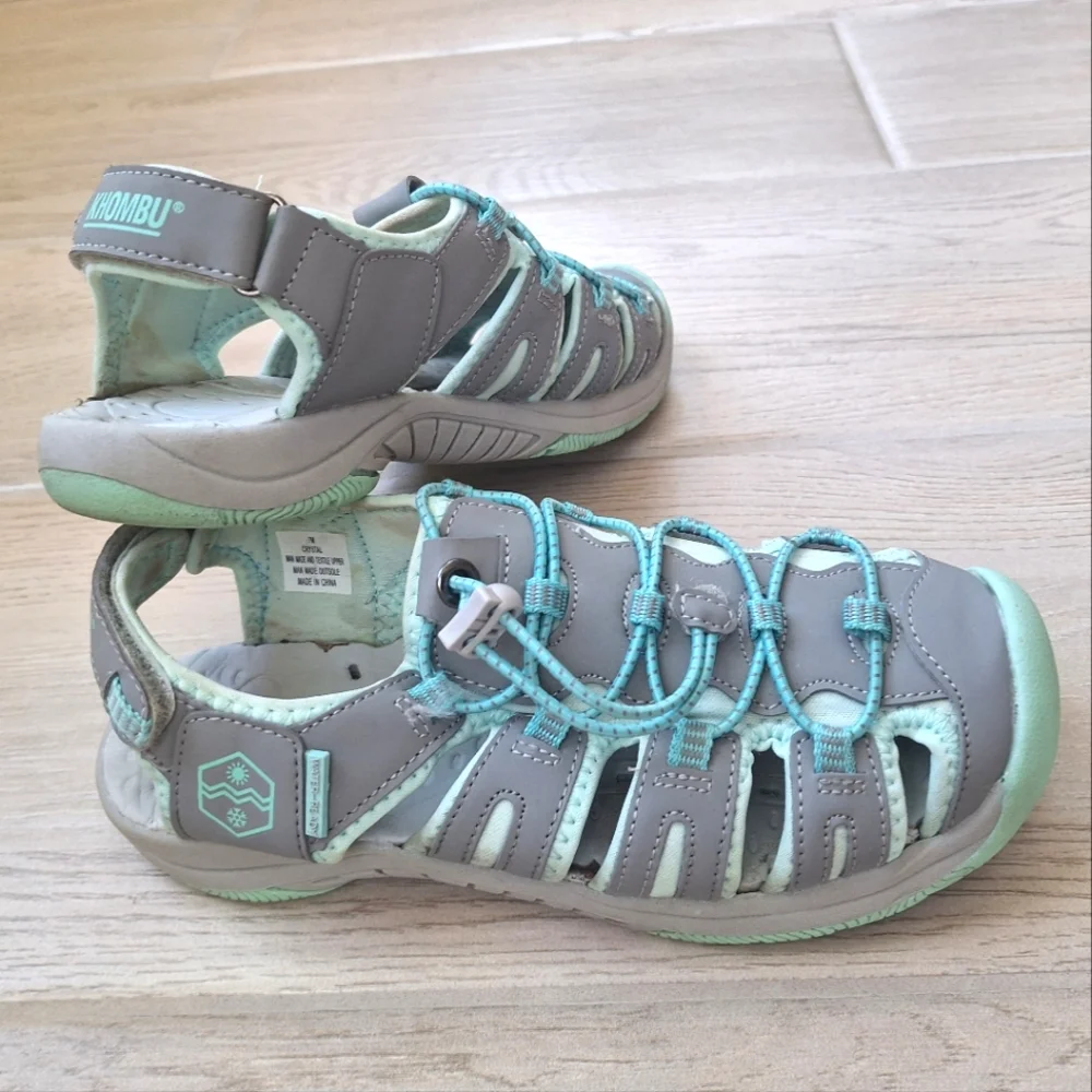 Khombu Crystal Women's Athletic Water Ready Closed Toe Hiking Sandals -  Size 7